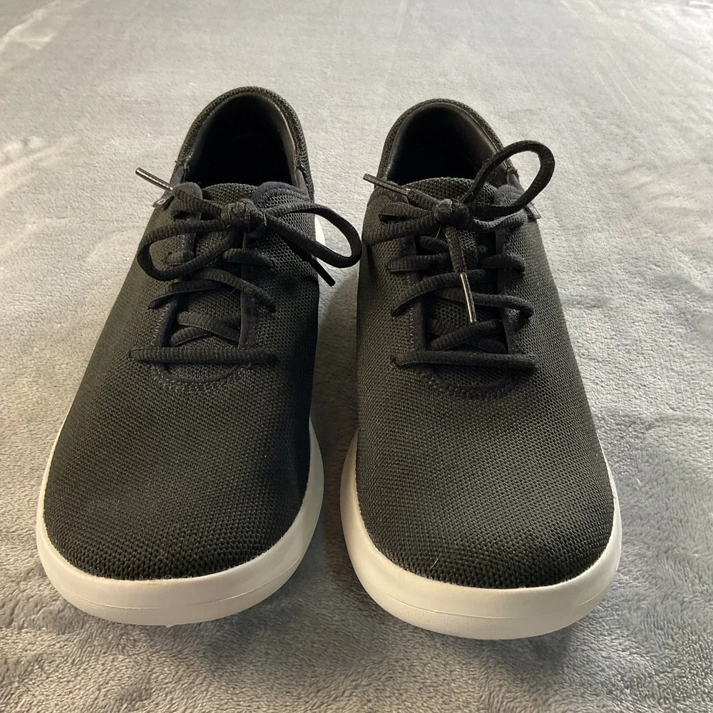 Kizik Madrid Eco Knit Black‎ White Hands Free Slip On Sneakers Mens 8 Womens 9.5